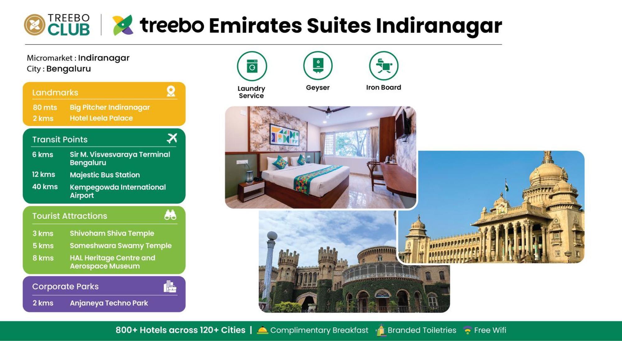 Treebo Emirates Suites Indiranagar Bangalore Eksteriør bilde